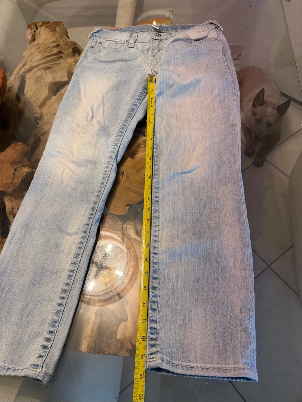 True Religion Light Blue Denim Jeans